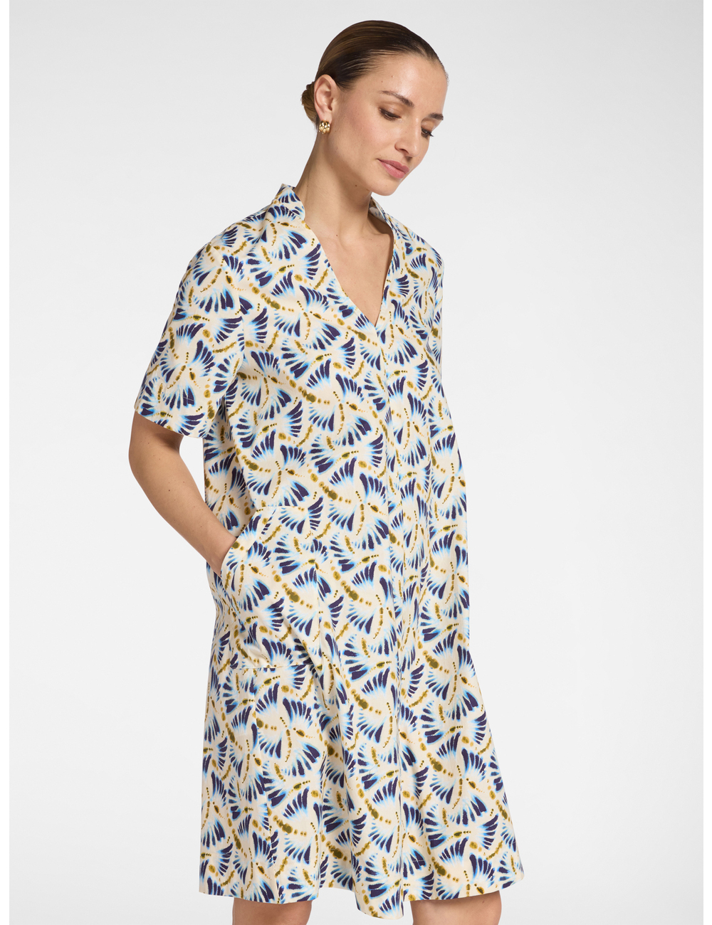 Elena Mirò - Vestido en popelín estampado