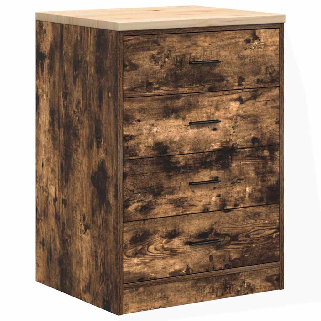 vidaXL Armario de almacenamiento para garaje 60x51x85 cm en color Negro/Roble Sonoma/Roble ahumado y más | almacenamiento funcional diseño moderno para baño dormitorio sala