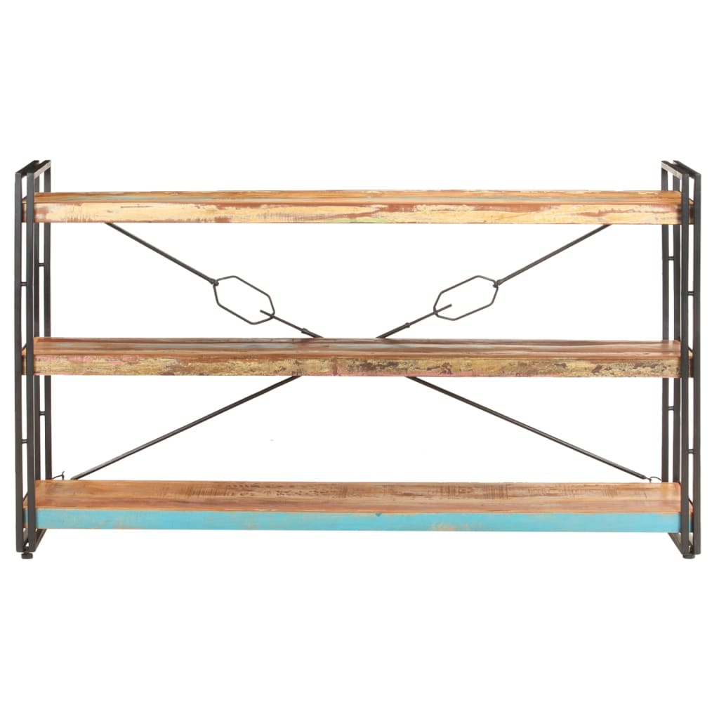 Estantería Vidaxl de Madera Maciza Reciclada 140x30x80 Cm - 3 Niveles