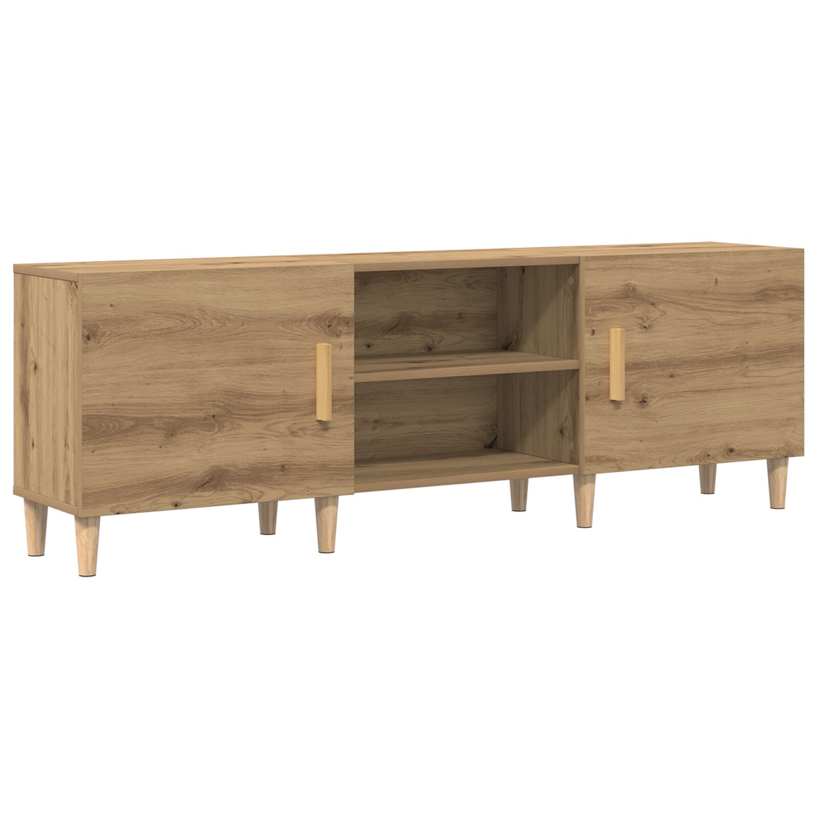 Soporte para TV vidaXL en roble estilo artesanal - 150x30x50 cm - Hecho de madera diseñada