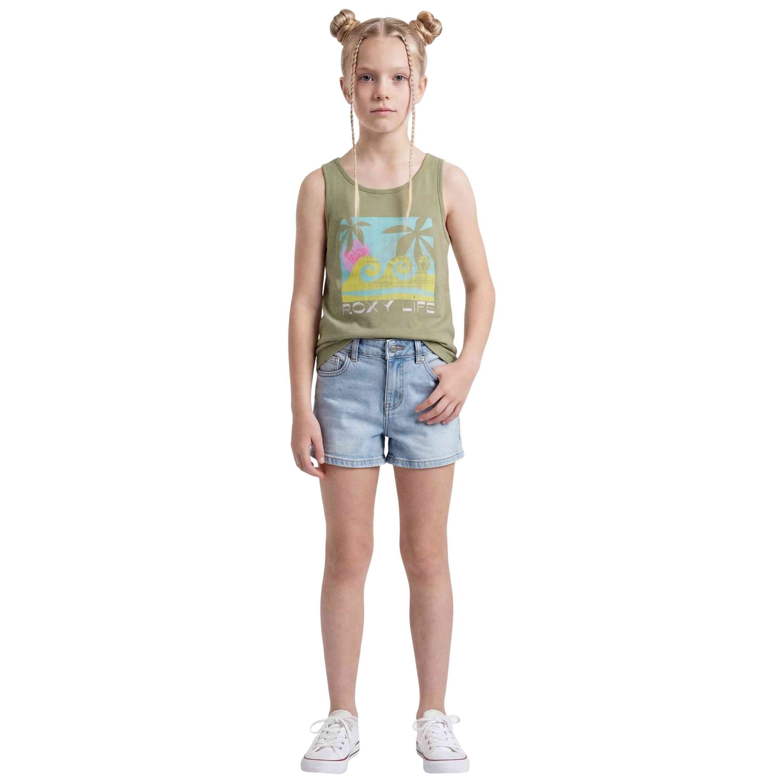Camiseta De Tirantes Roxy modelo 077-53110299033939 para Niñas en color Verde