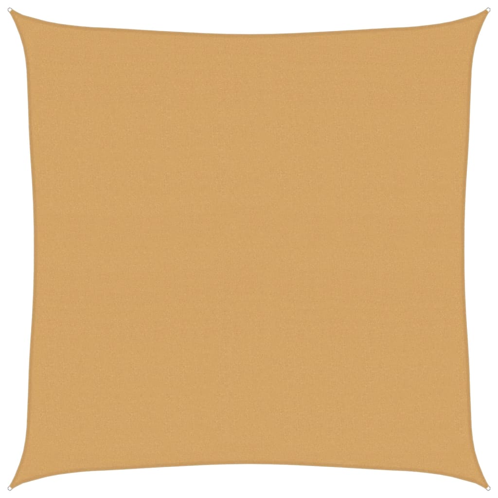 vidaXL Toldo de vela HDPE 160 g/m² 7x7 m Color Antracita, Beige, Crema