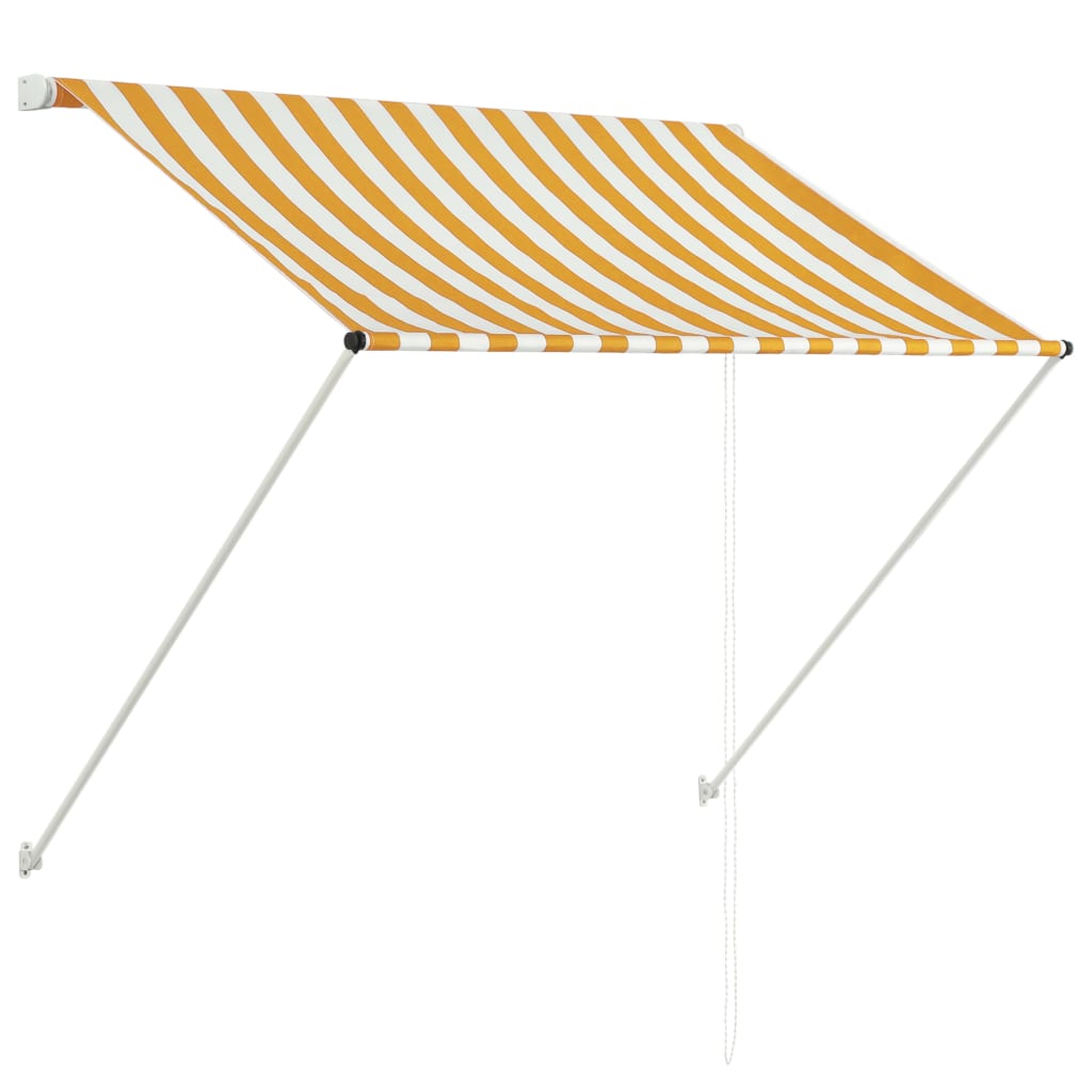 vidaXL Toldo retráctil 150x150 cm Color Azul, Amarillo, Antracita Protección Rayos UV para Terraza Patio Exterior Jardín