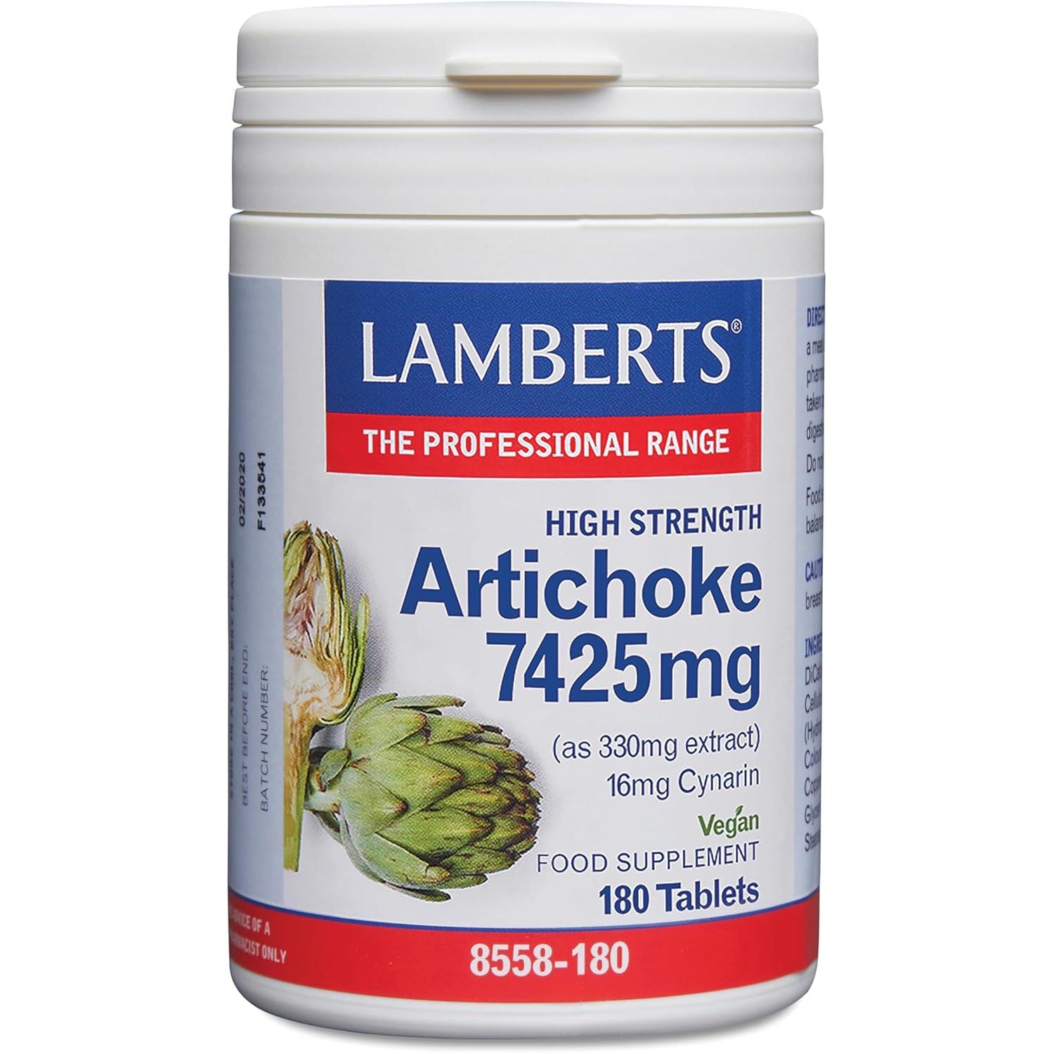 Lamberts Alcachofa 7425 mg - 180 Tabletas