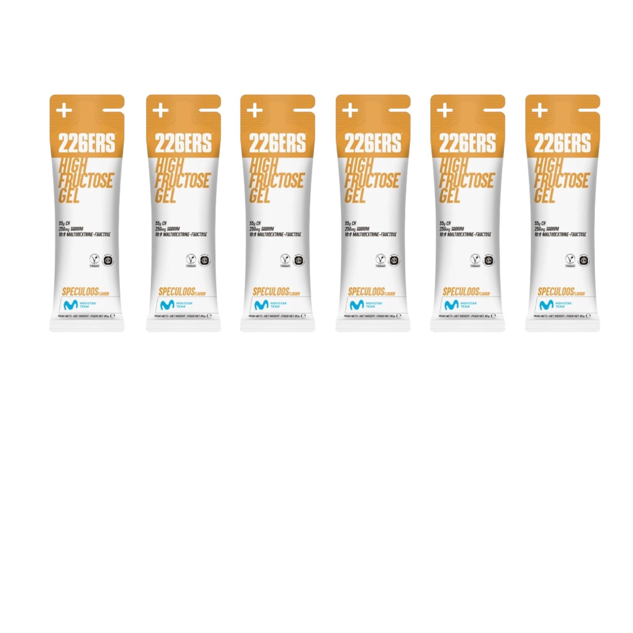 226ERS PACK 6 Geles High Fructose Gel Sabor Speculos 80g - Gel Energético con fructosa