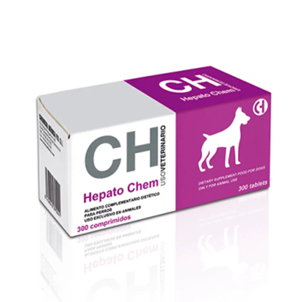 Hepato Chem 300 comprimidos suplemento hepático para perros Chemical Ibérica