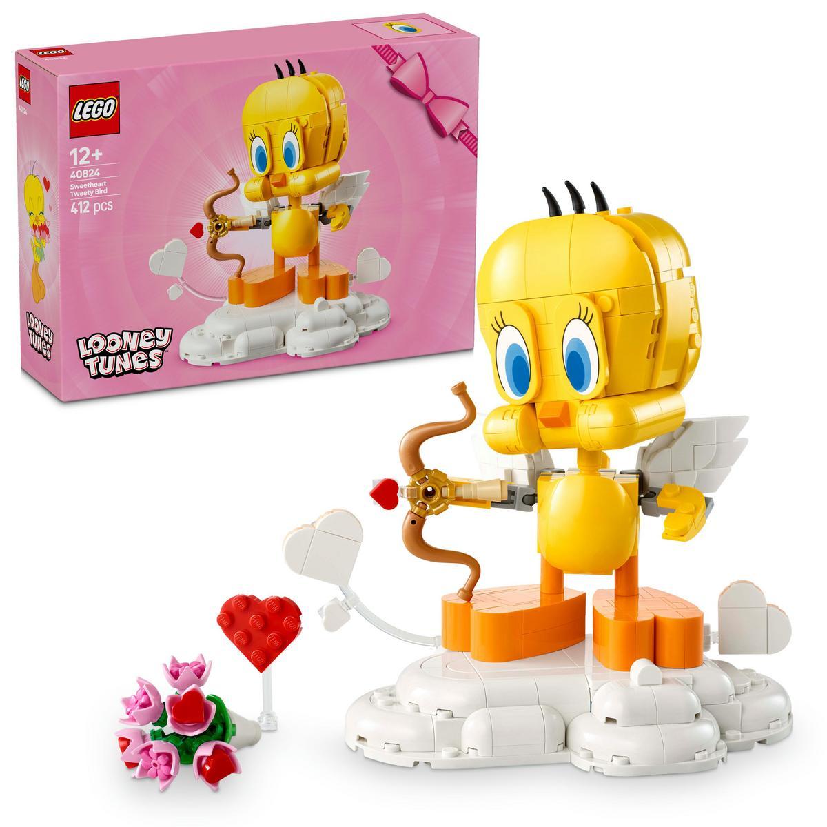 LEGO® 40824 Looney Tunes™ Piolín Cariñoso Figura de Juguete para Construir y Exponer, Set Nostálgico de Decoración para el Dormitorio