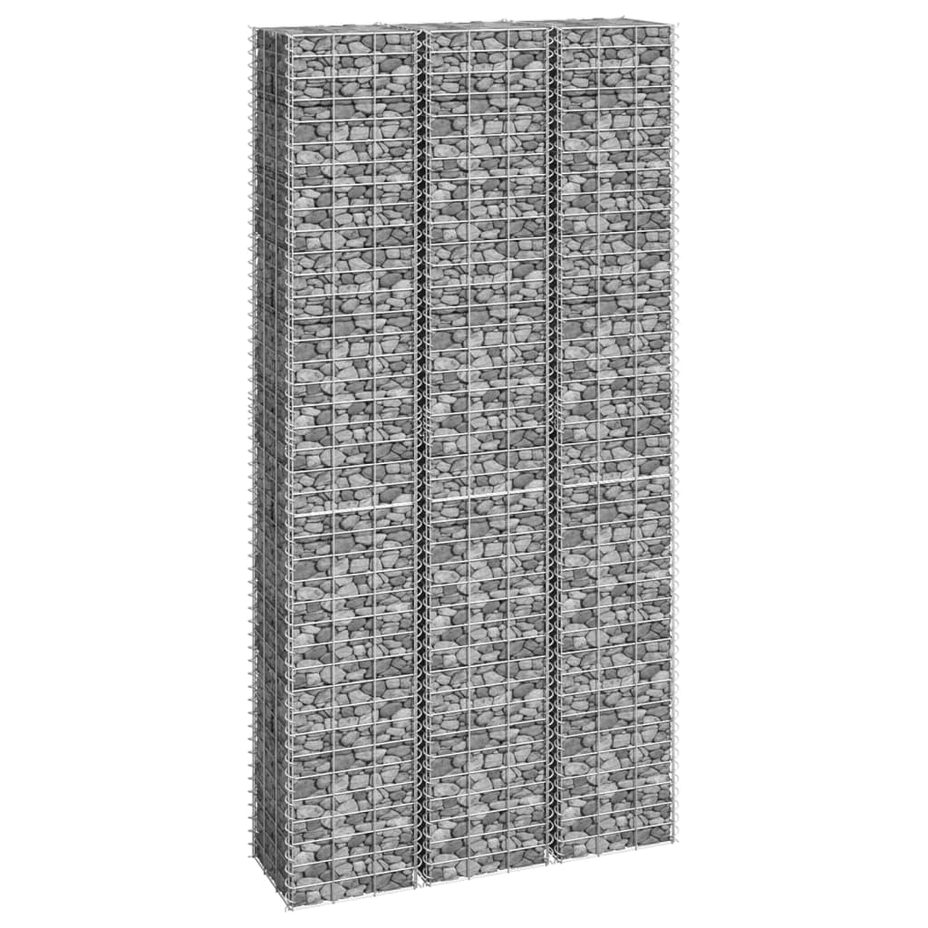 Vidaxl Arriates de Gaviones Hierro 30 X 30 X 50 Cm (3 Pcs)