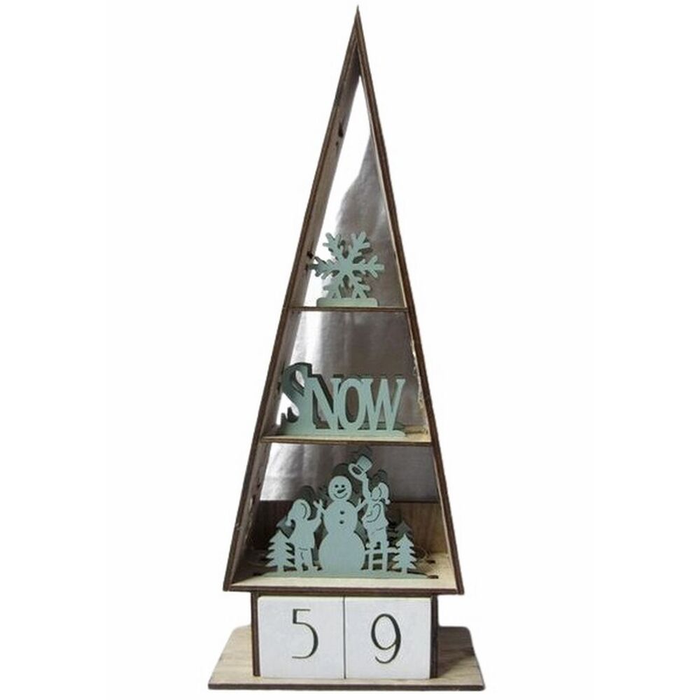Gerimport Árbol Verde Decoración Navidad Luz Led 16 X 37 Cm