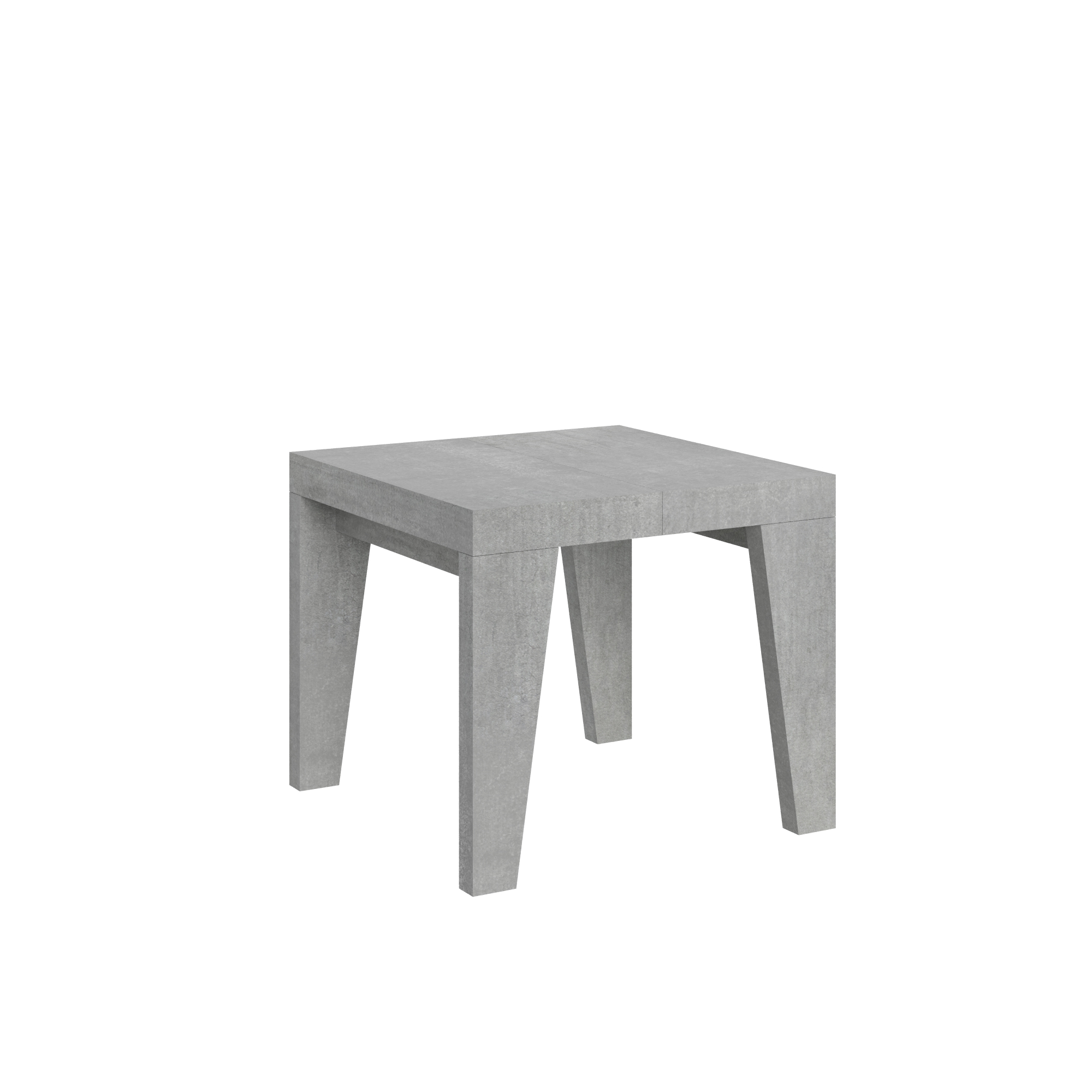 Mesa extensible 90x90/246 cm Naxy Cemento - Itamoby