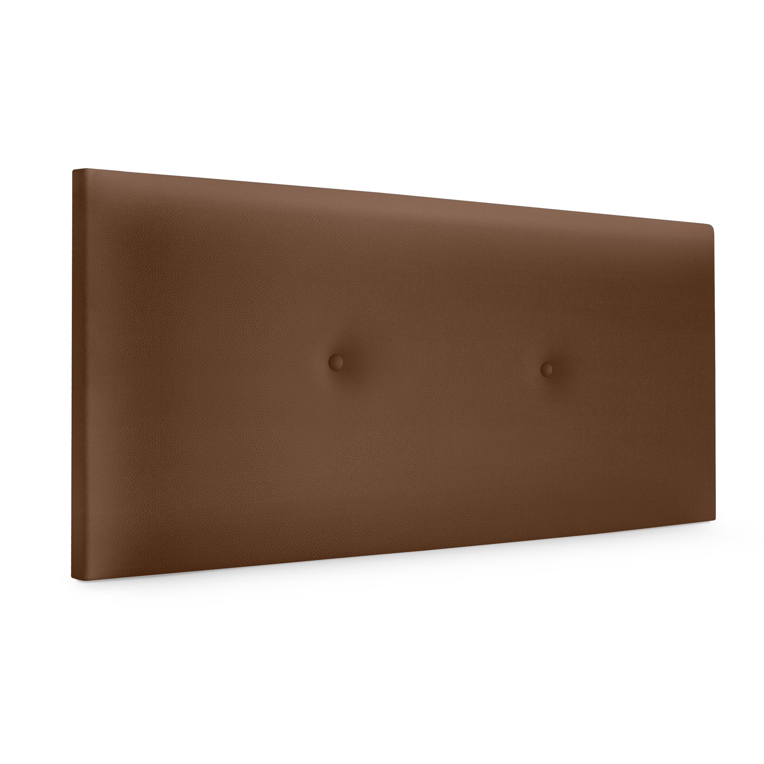 DHOME Cabecero de Polipiel o Tela Acualine Liso con Botones Tapizado Colores Cabezal Lujo Cama Dormitorio Moderno Acolchado (Arcilla Polipiel)
