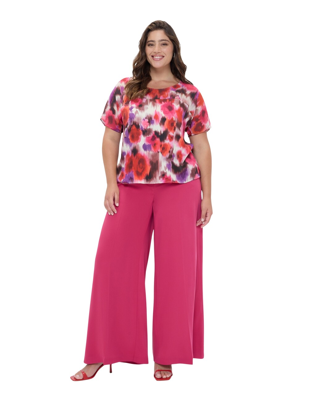 Fiorella Rubino - Blusa con estampado floral de viscosa