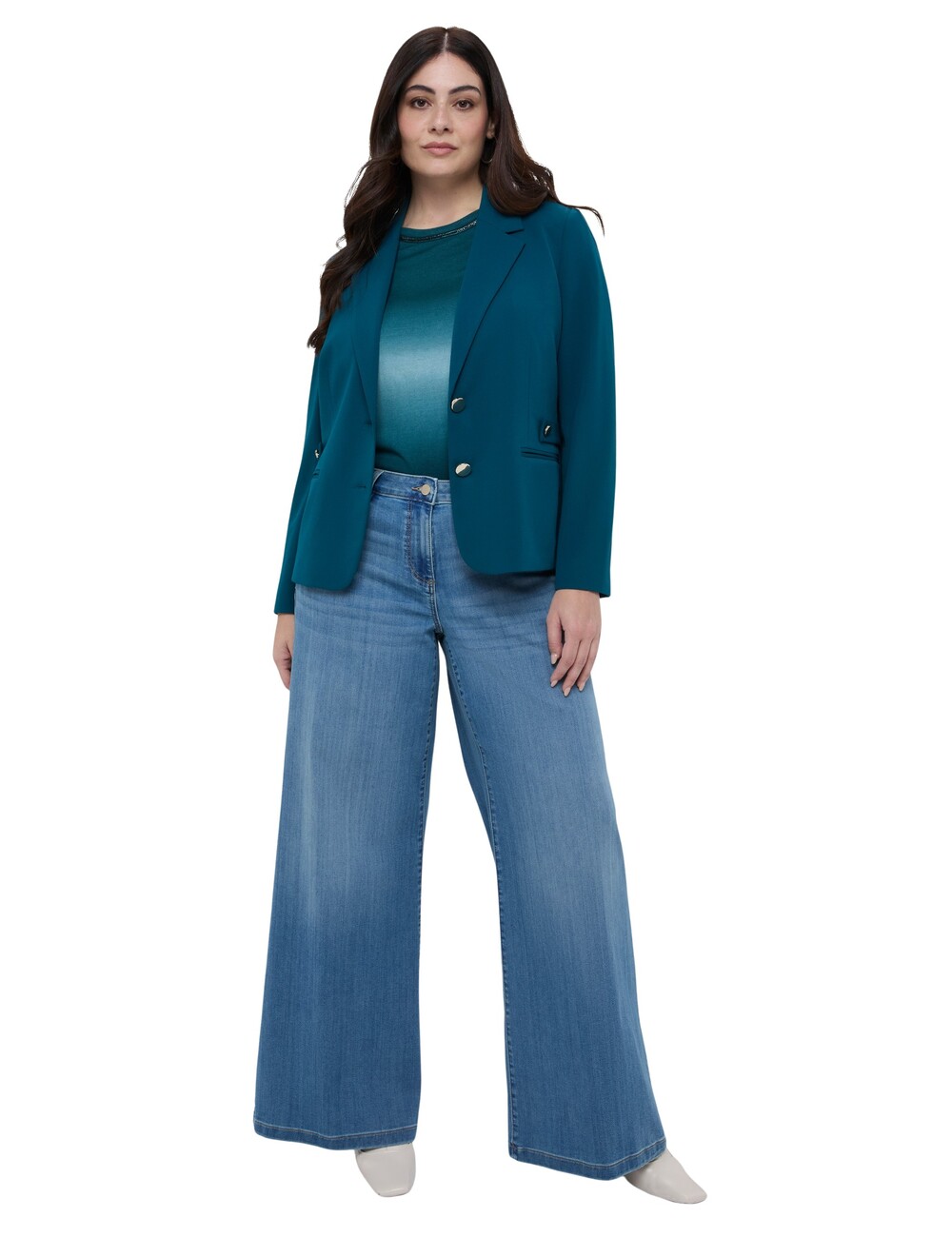Fiorella Rubino - Jeans Wide Leg lavado light blue
