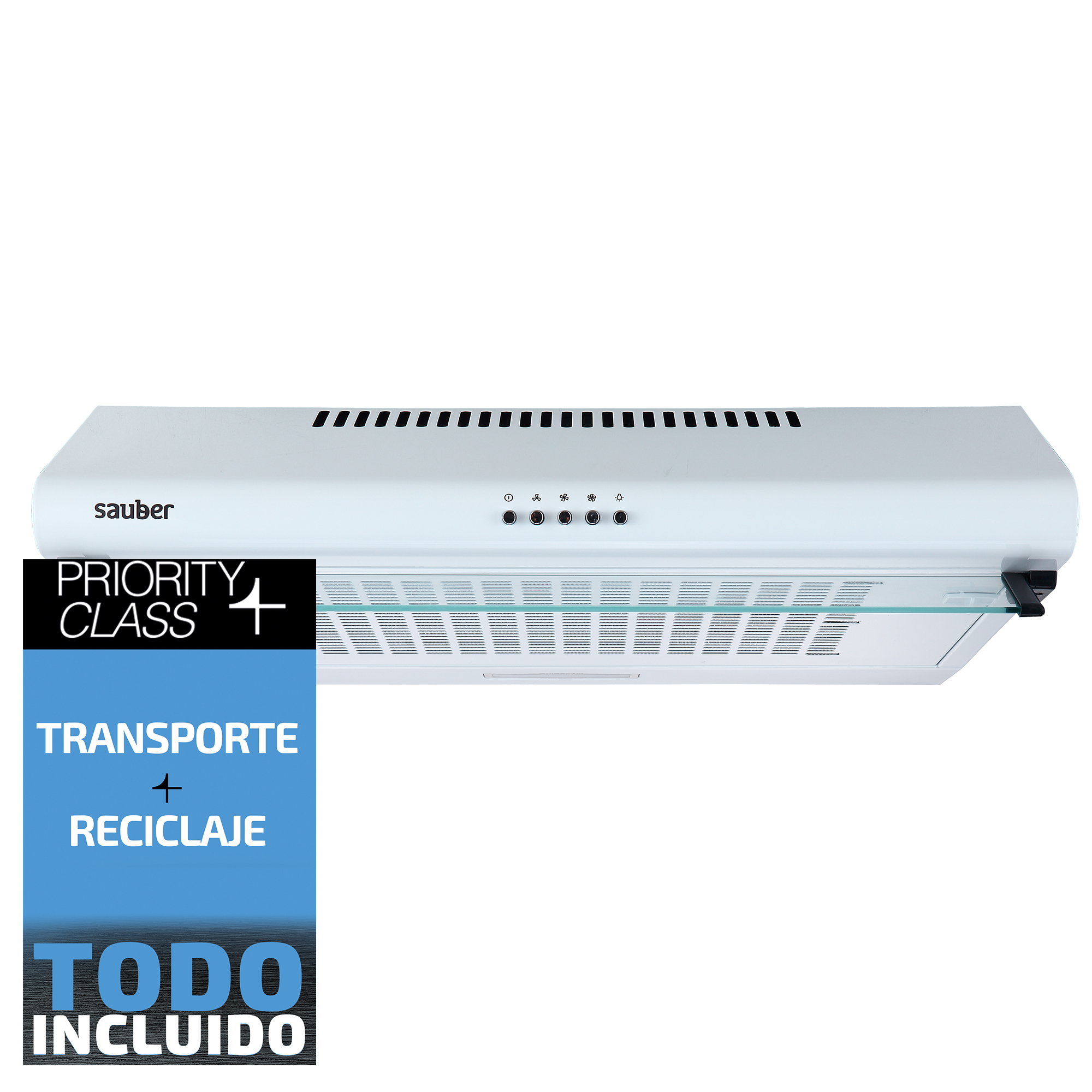 Campana convencional SAUBER SCC60B ancho 60 cm blanca
