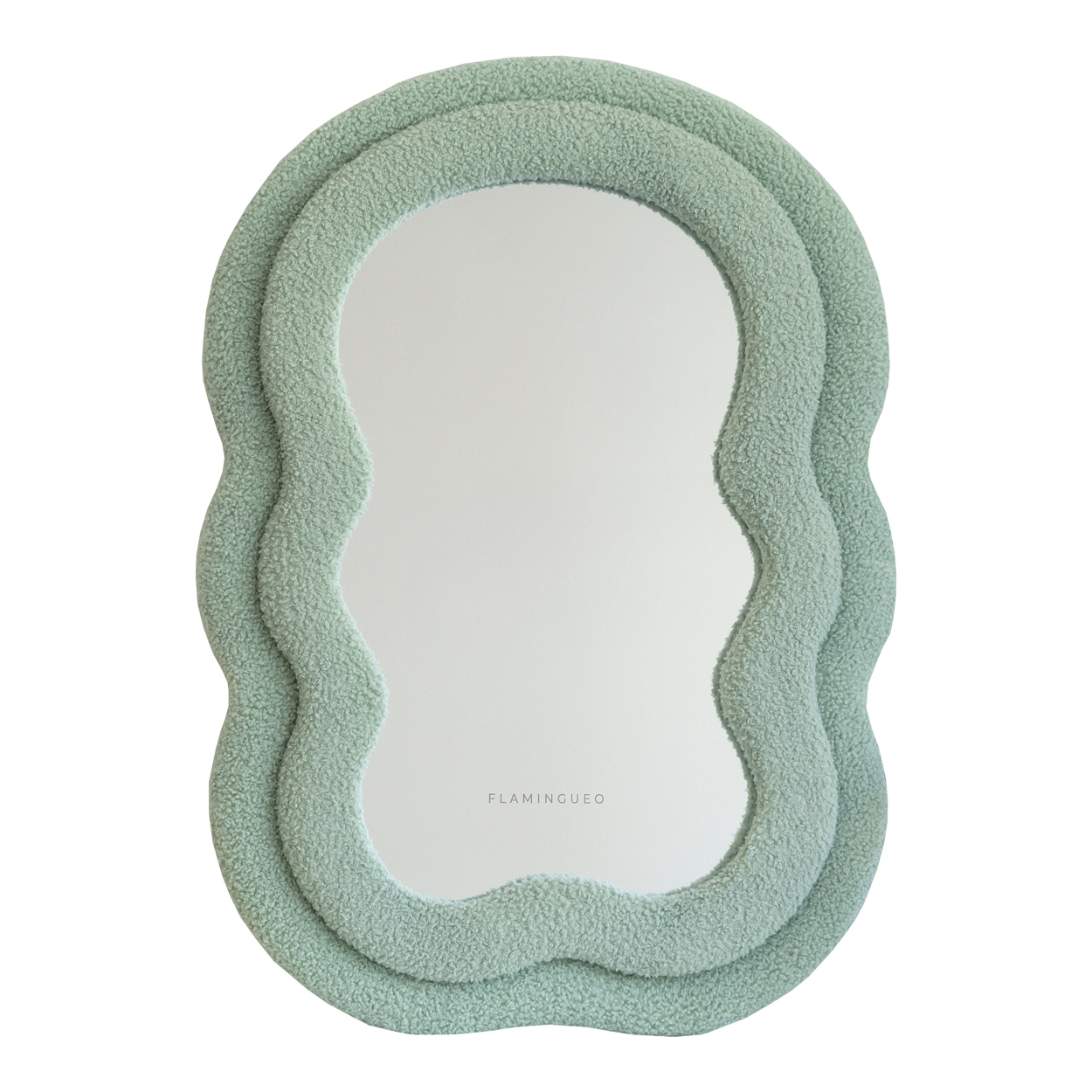 Flamingueo Espejo Pared Espejo Irregular Espejos Decorativos de Pared Espejo de Mesa Espejo Ondulado Decoracion Pared Wavy Mirror