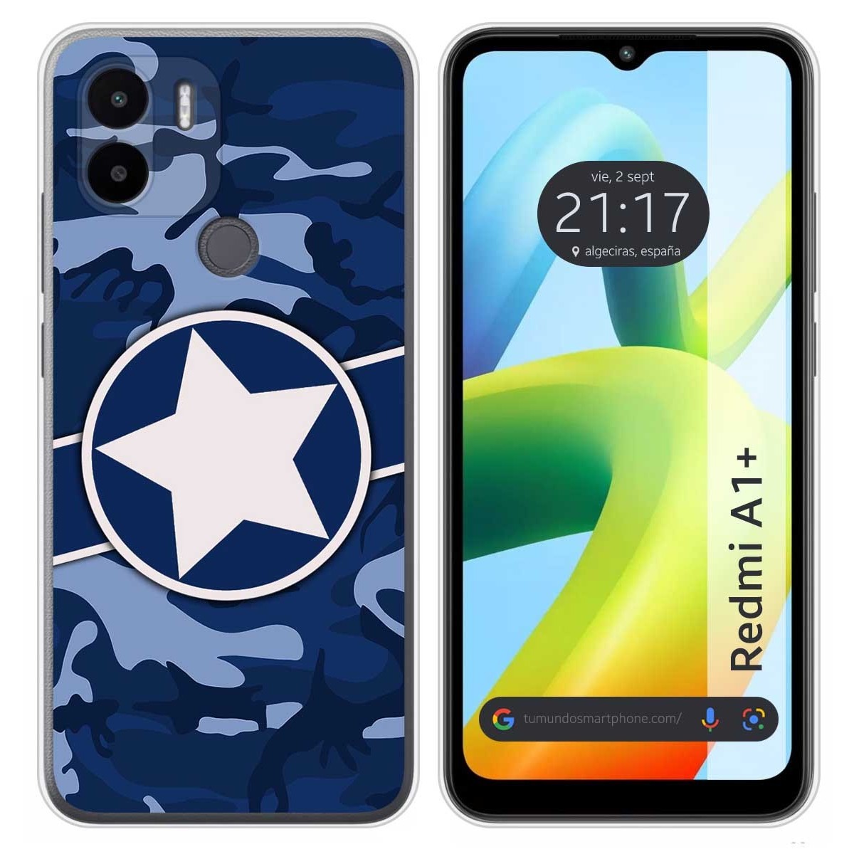 Funda Silicona para Xiaomi Redmi A1 Plus diseño Camuflaje 03 Dibujos