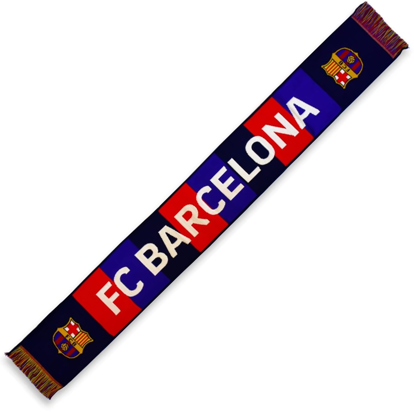Barça Bufanda 150x20cm, Bufanda FC Barcelona con Escudo, Bufanda Telar para Adultos y Niños, Color Rojo Regalo Cumpleaños, Bufanda Fútbol, Regalo Cumpleaños (5004BUT34)