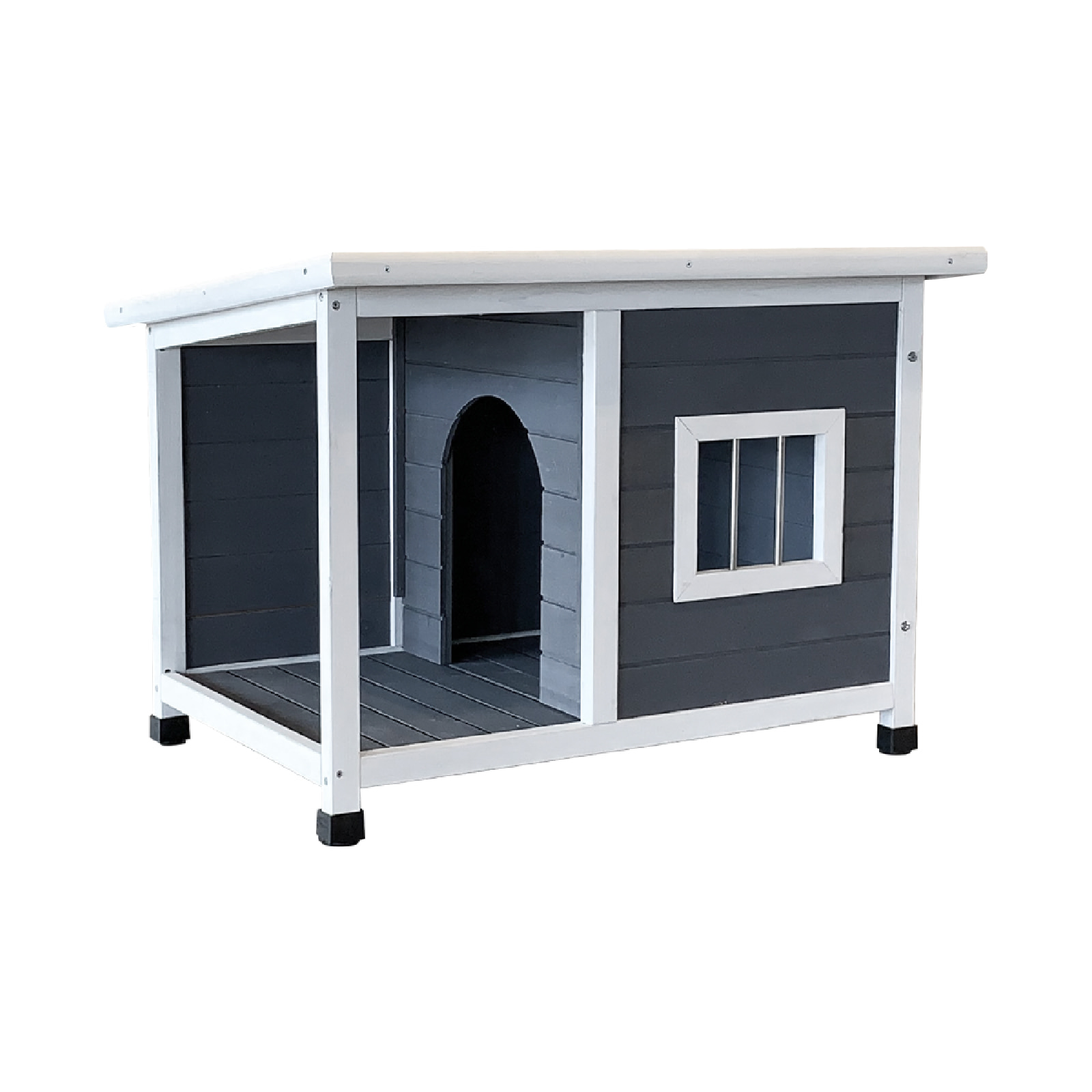 Gardiun Caseta de Perro Pequeño Gardiun Dona 85x58x60 cm Acceso Frontal - Superior con Tela Asfáltica | Dimensión Puerta 23x35 cm
