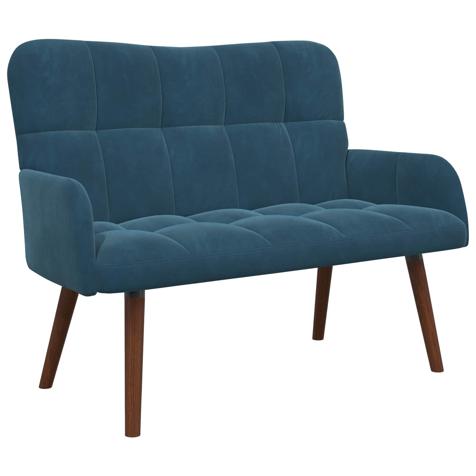 vidaXL Sofá de 2 Plazas  115 x 61 x 87 cm Terciopelo Multicolor