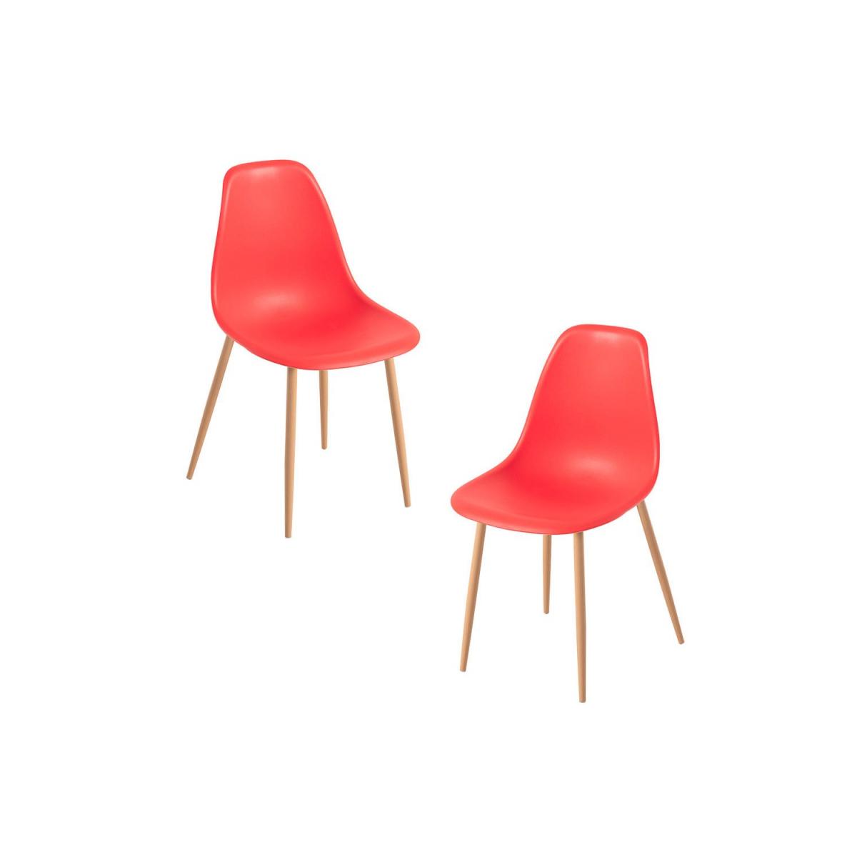 Regalos Miguel - Packs Sillas Comedor - Pack 2 Sillas Mykle - Rojo