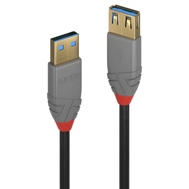 Lindy - 36762 cable USB USB 3.2 Gen 1 (3.1 Gen 1) 2 m USB A Negro 36762