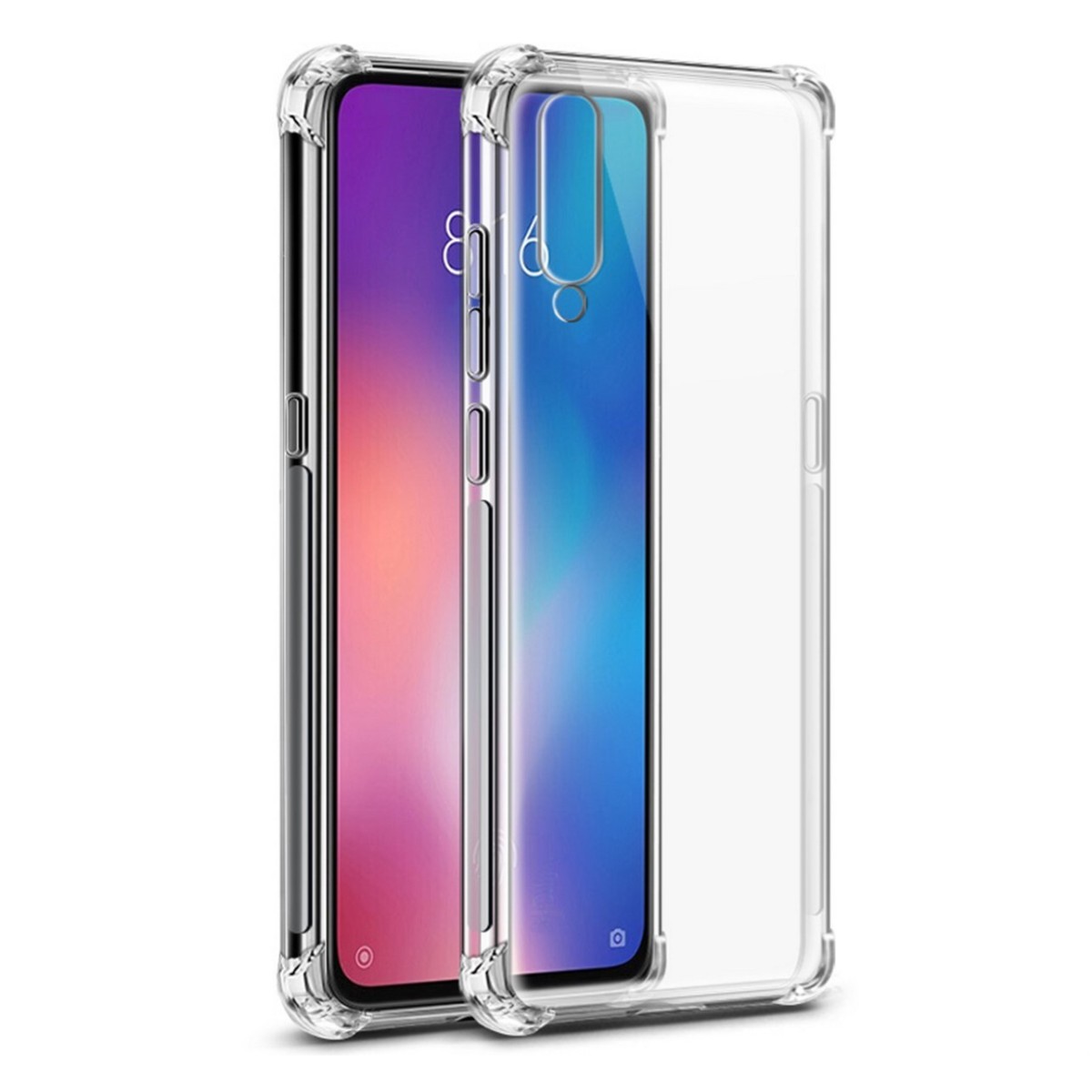 Tumundosmartphone Funda Gel Tpu Anti-Shock Transparente para Xiaomi Mi 9