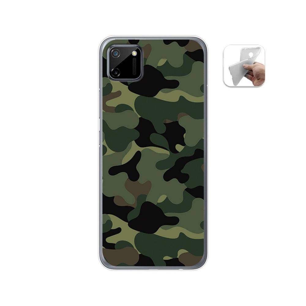 Tumundosmartphone Funda Gel TPU Realme C11 Camuflaje Dibujos Personalizada