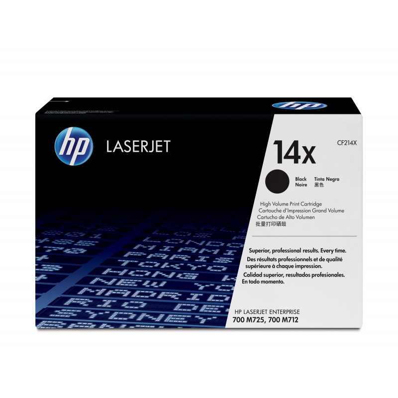 HP - Cartucho de tóner original LaserJet 14X de alta capacidad negro CF214X