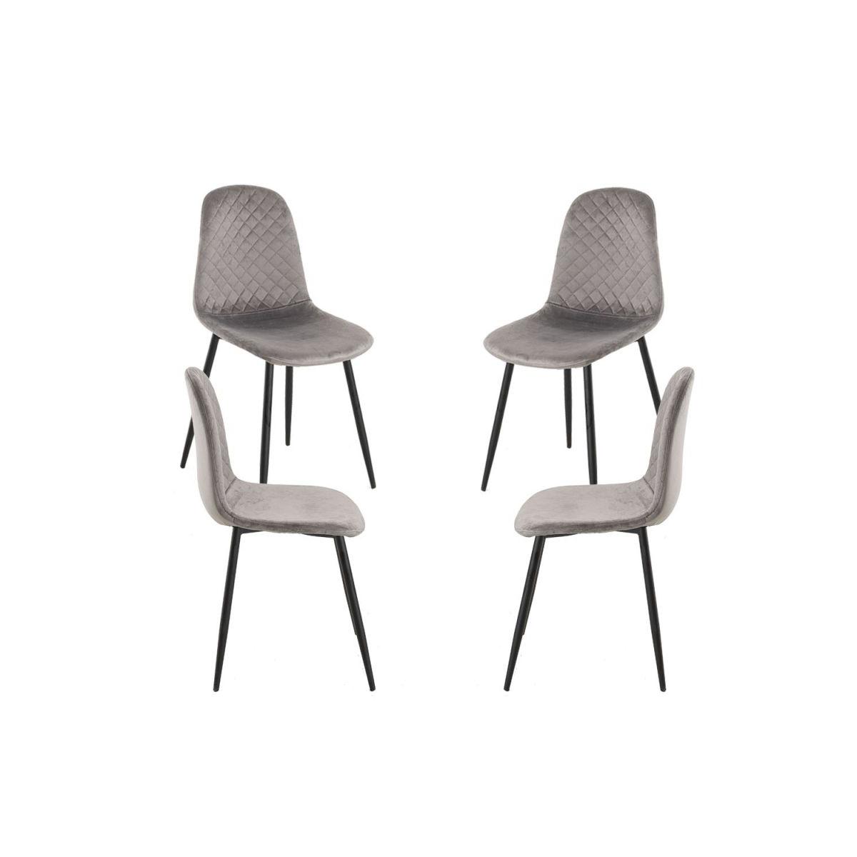 Regalos Miguel - Packs Sillas Comedor - Pack 4 Sillas Boide - Gris