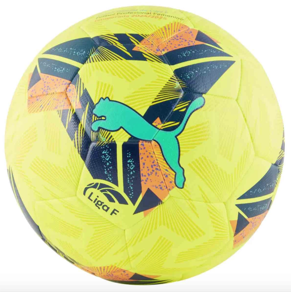 Puma Balon Futbol LaLiga Orbita Liga Femenina HYB Talla 5 Amarillo