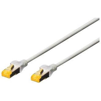 Cable de conexión DIGITUS - 10 m - gris | macho | RJ-45 | CAT 6a