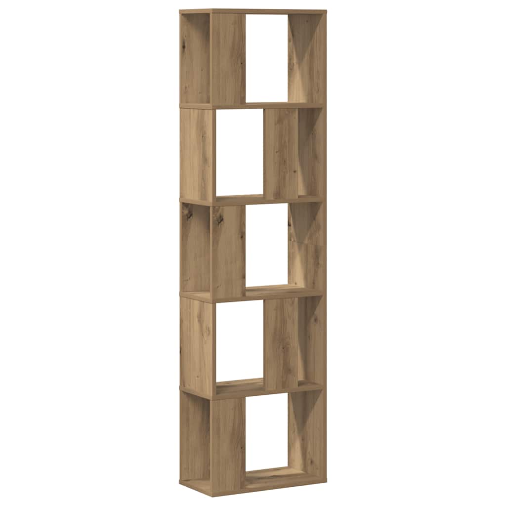 vidaXL Librería 5 niveles madera ingeniería 45x23,5x162,5 cm Multicolor