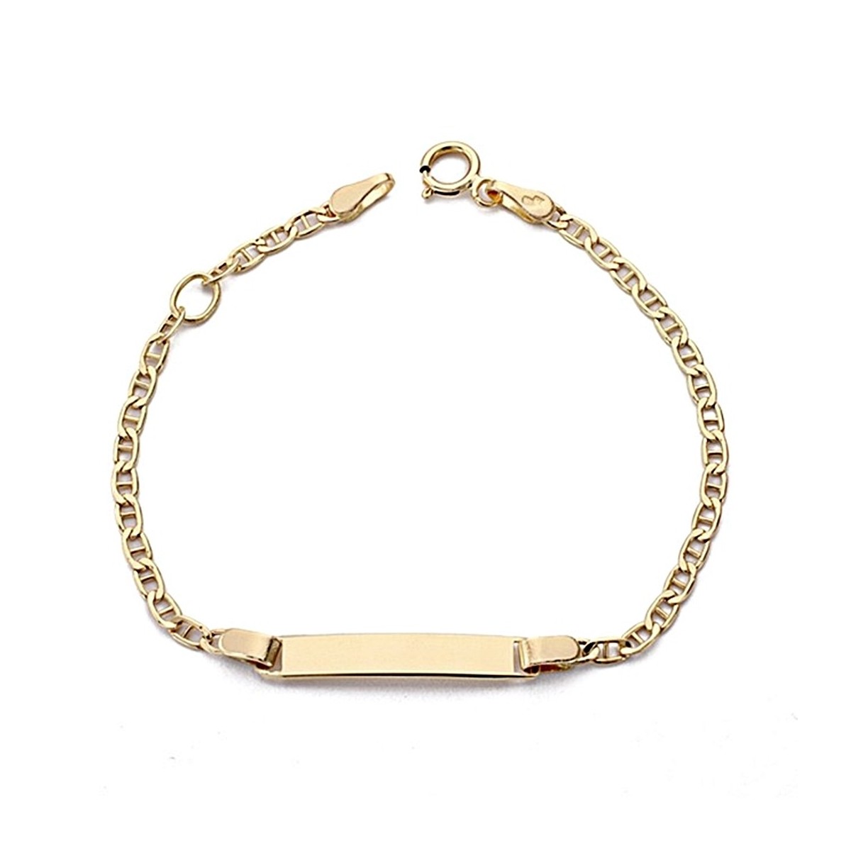 Esclava oro 18k bebé ancla 14cm. ciere reasa [7746]