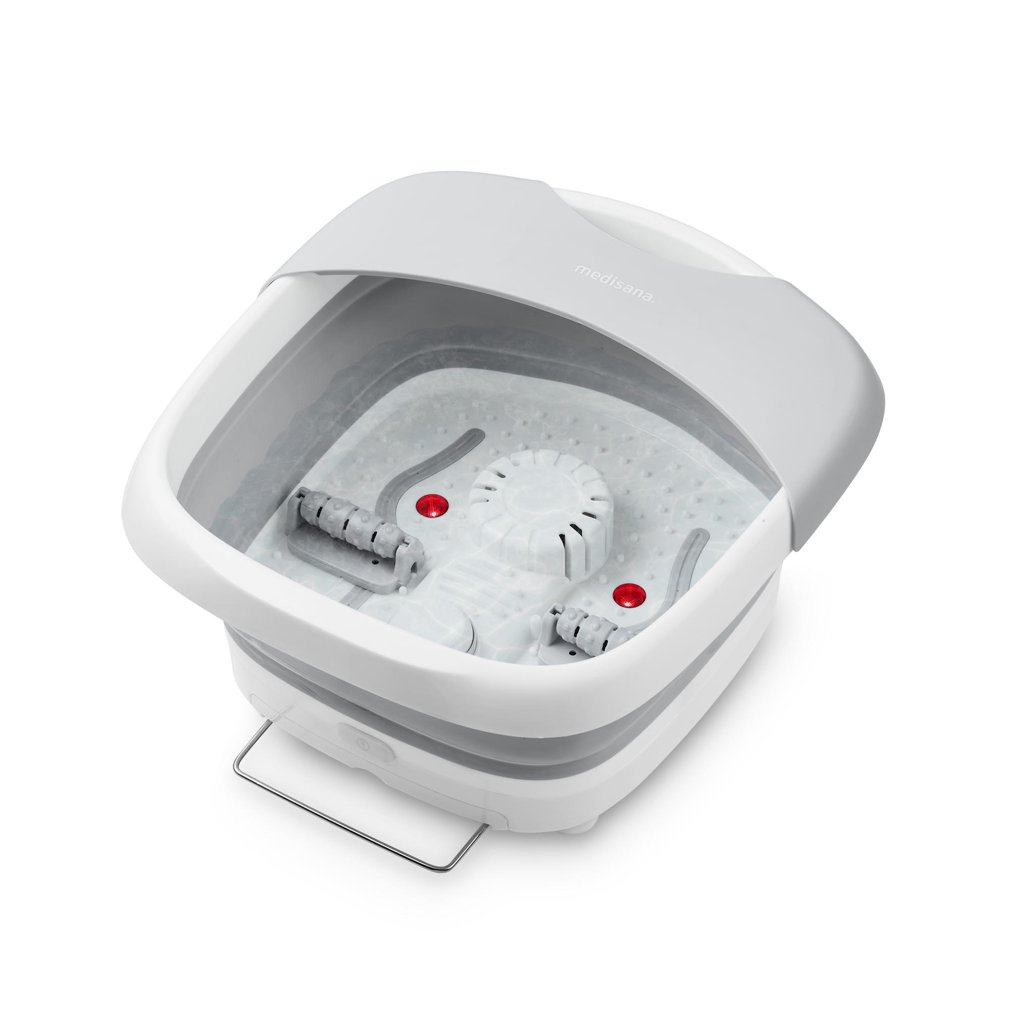 medisana FS 886 | spa para pies plegable con burbujas, vibración, calor rápido y masaje reflexológico