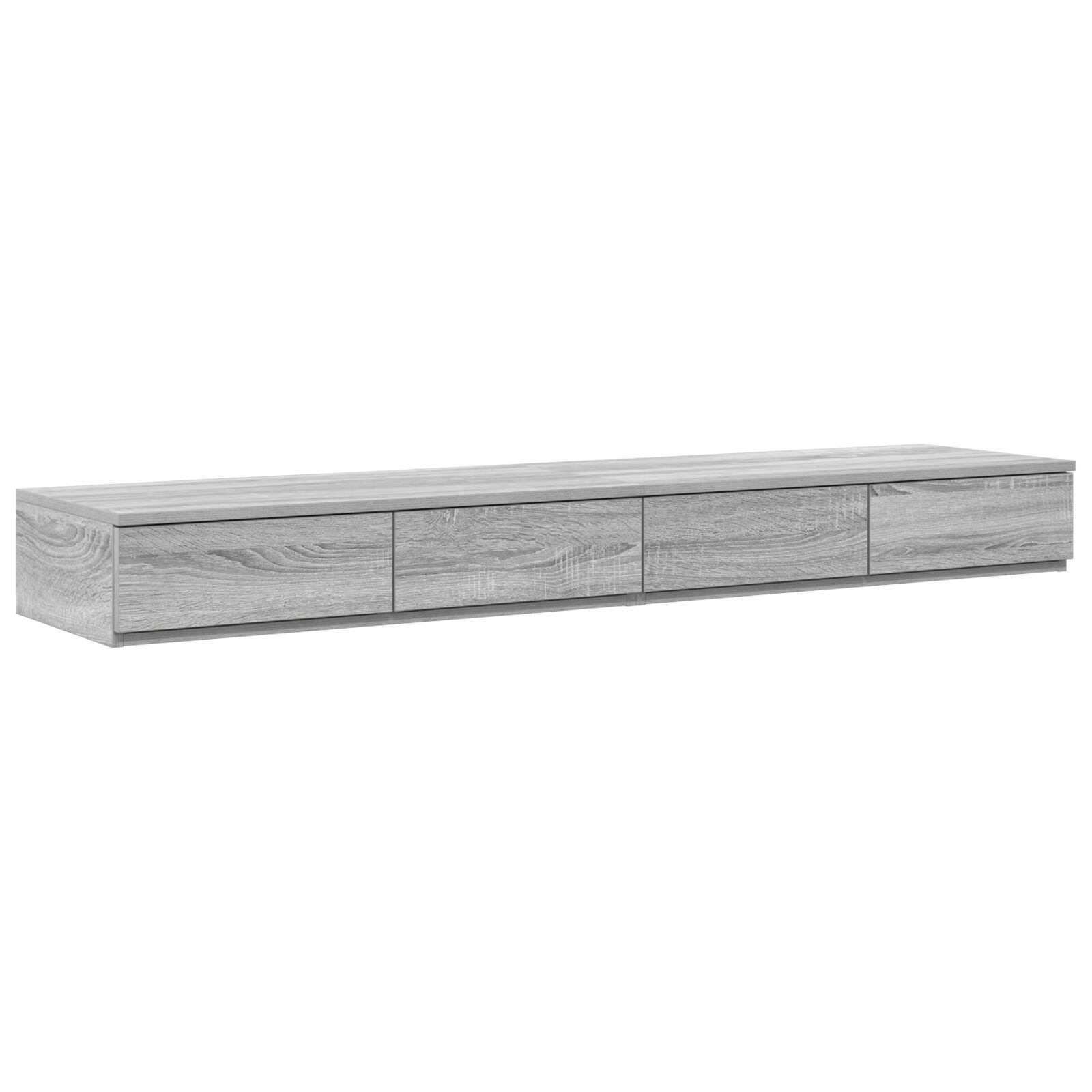 Mesa de Noche vidaXL Gris sonoma Madera de calidad 160 x 36.5 x 16.5 cm