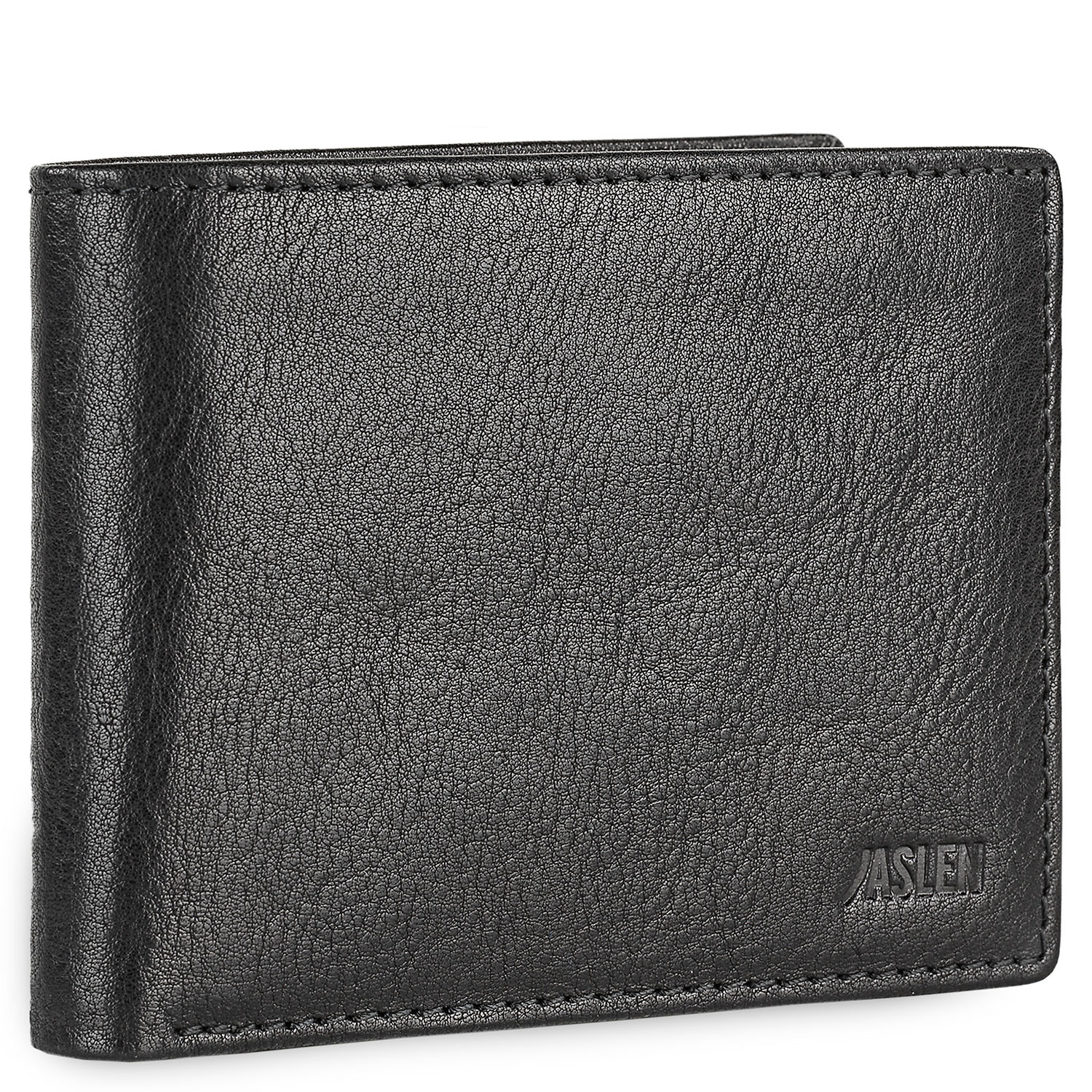 Carteras Para Hombre Piel - Cartera Hombre Marca JASLEN - Billeteras Para Hombre Con Compartimento Para Tarjetas - Monedero Hombre Piel Autentica Con Cremallera - Cartera Tarjetero Hombre RFID 204211