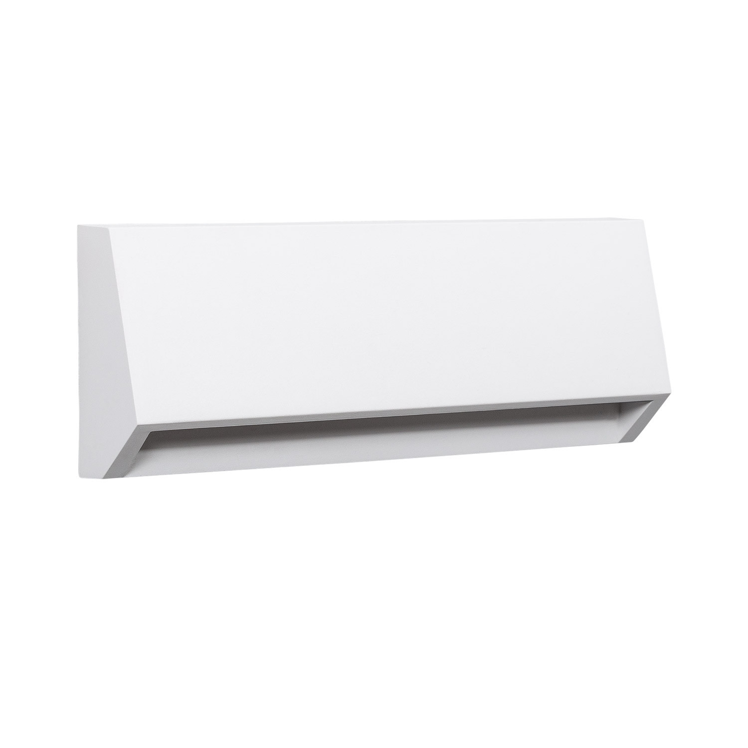 Ledkia Baliza Exterior LED 3W Superficie Pared Rectangular Blanco Tunez 2700K Blanco Cálido