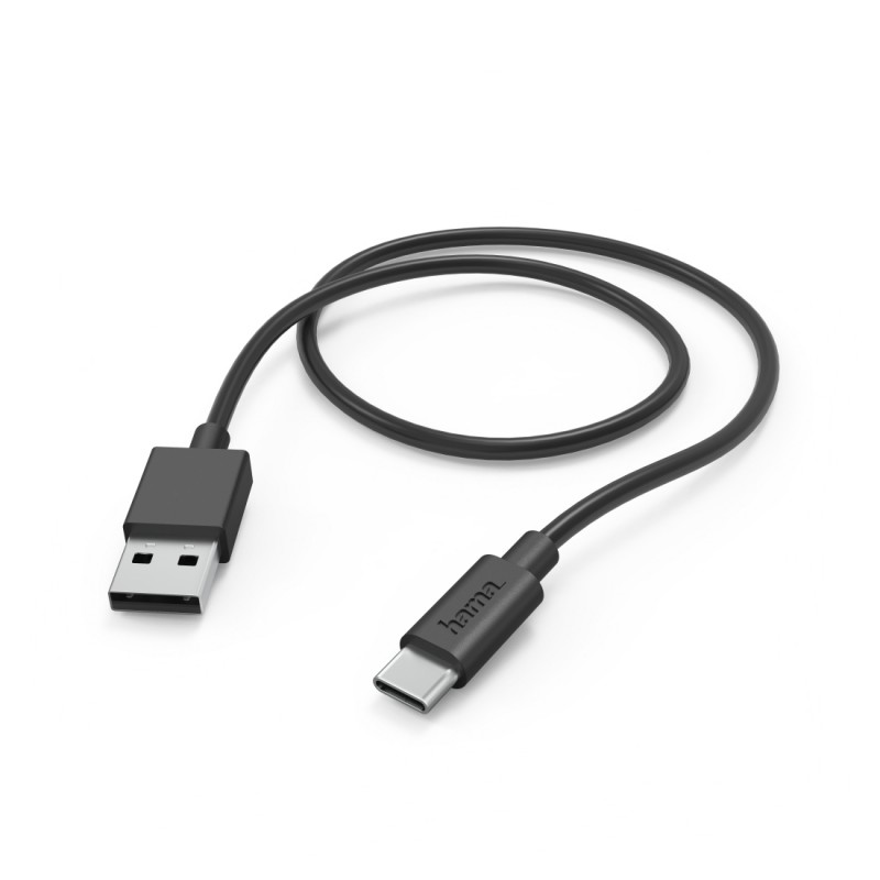 Hama - 00201594 cable USB USB 2.0 1 m USB A USB C 0,48 Gbit/s Negro 00201594