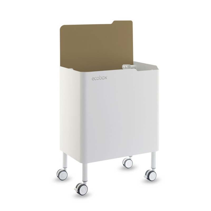 DON HIERRO - Cubo de basura ergonómico, funcional y elegante, 2 x 20 litros, ECOBOX NOA-