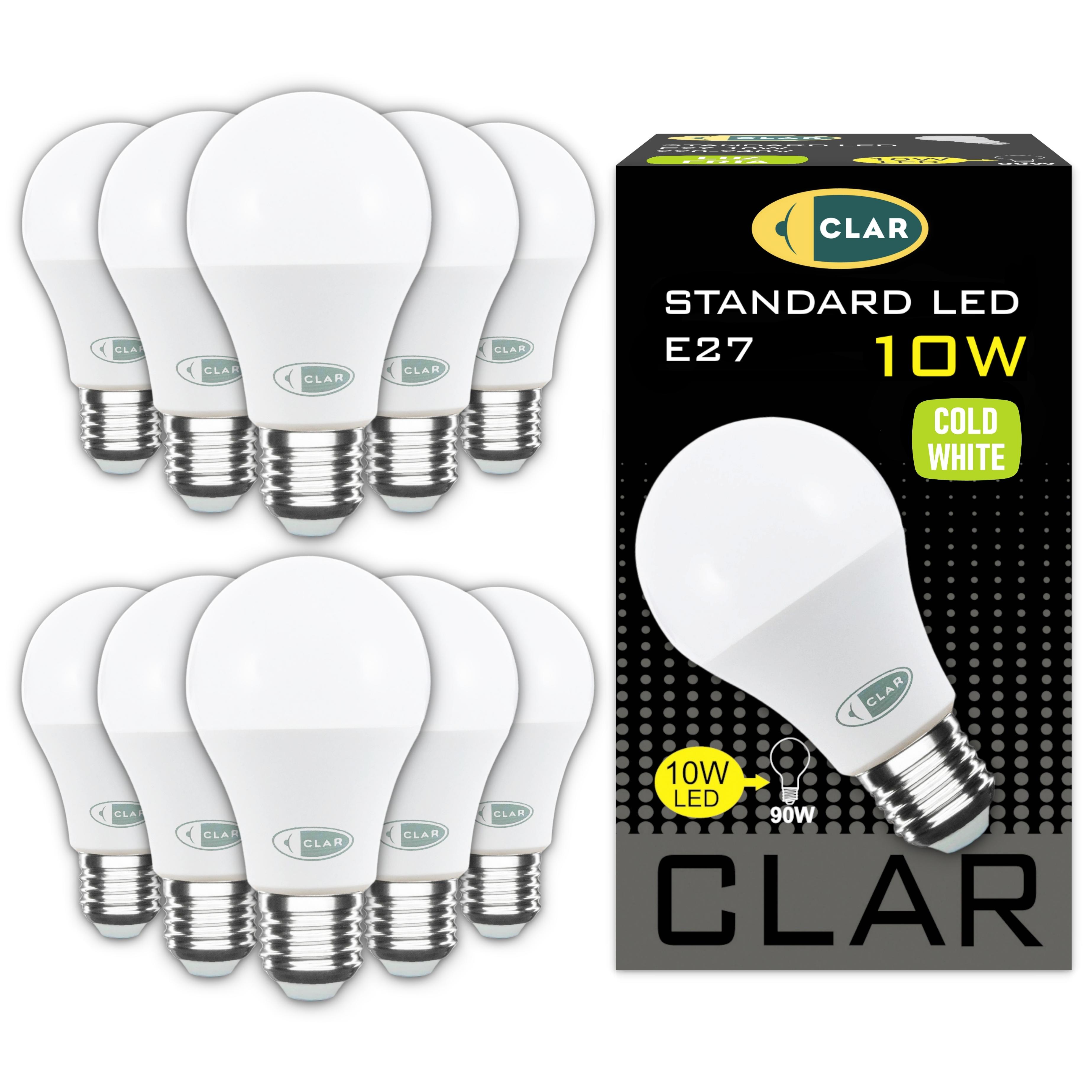 Pack de 10 Focos LED 9w equivalente a 90w