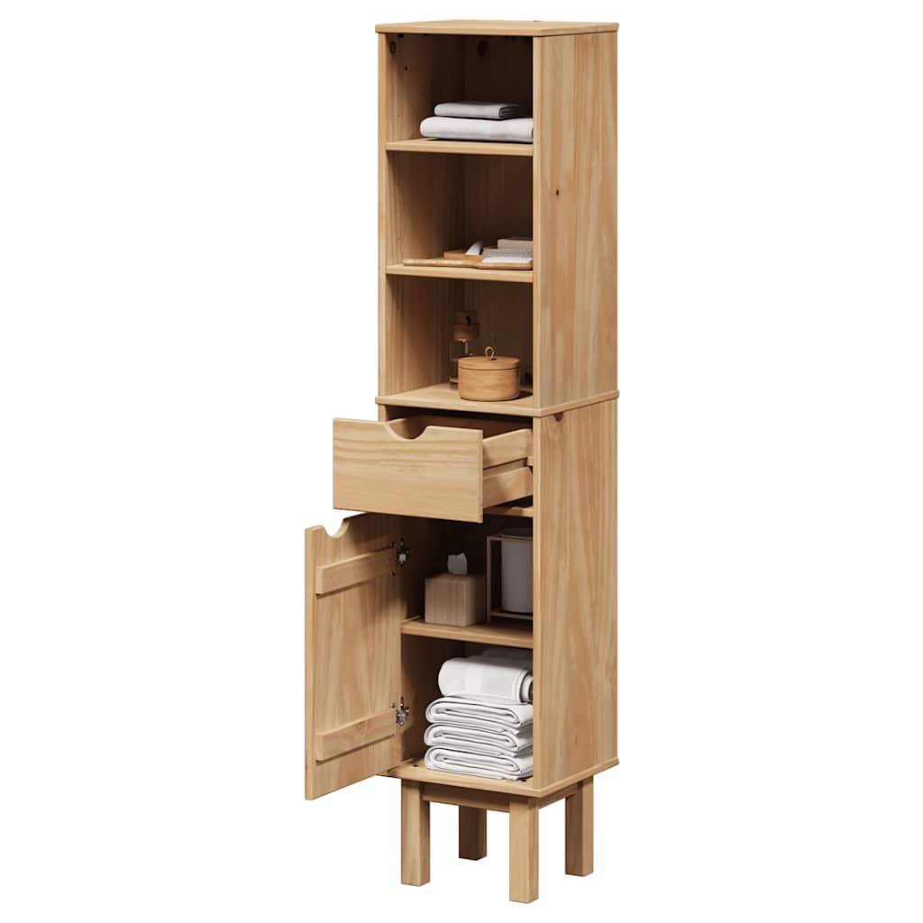 vidaXL Mueble de baño OTTA madera maciza de pino 35x30x159 cm