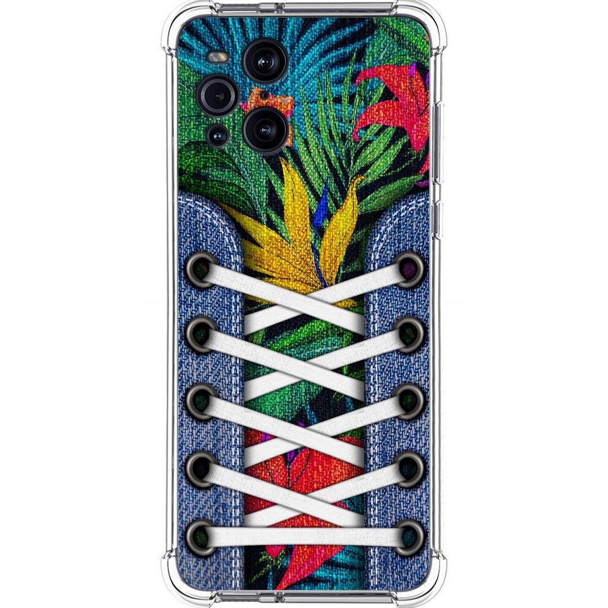 Tumundosmartphone Funda Silicona Antigolpes para Oppo Find X3 Pro 5G diseño Zapatillas 12 Dibujos