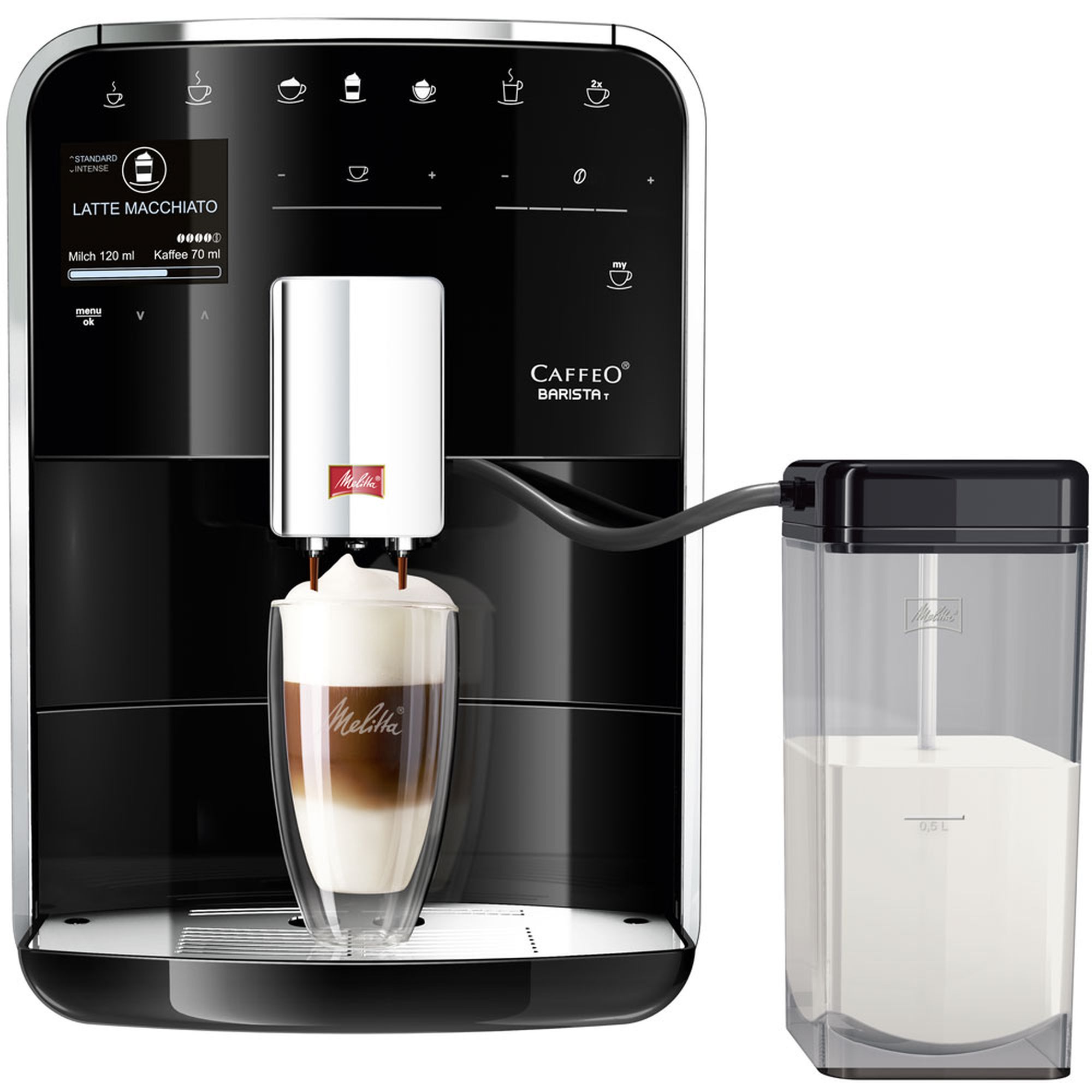Melitta Cafetera Superautomática Melitta Barista T F830-002 18 Recetas Depósito de Leche