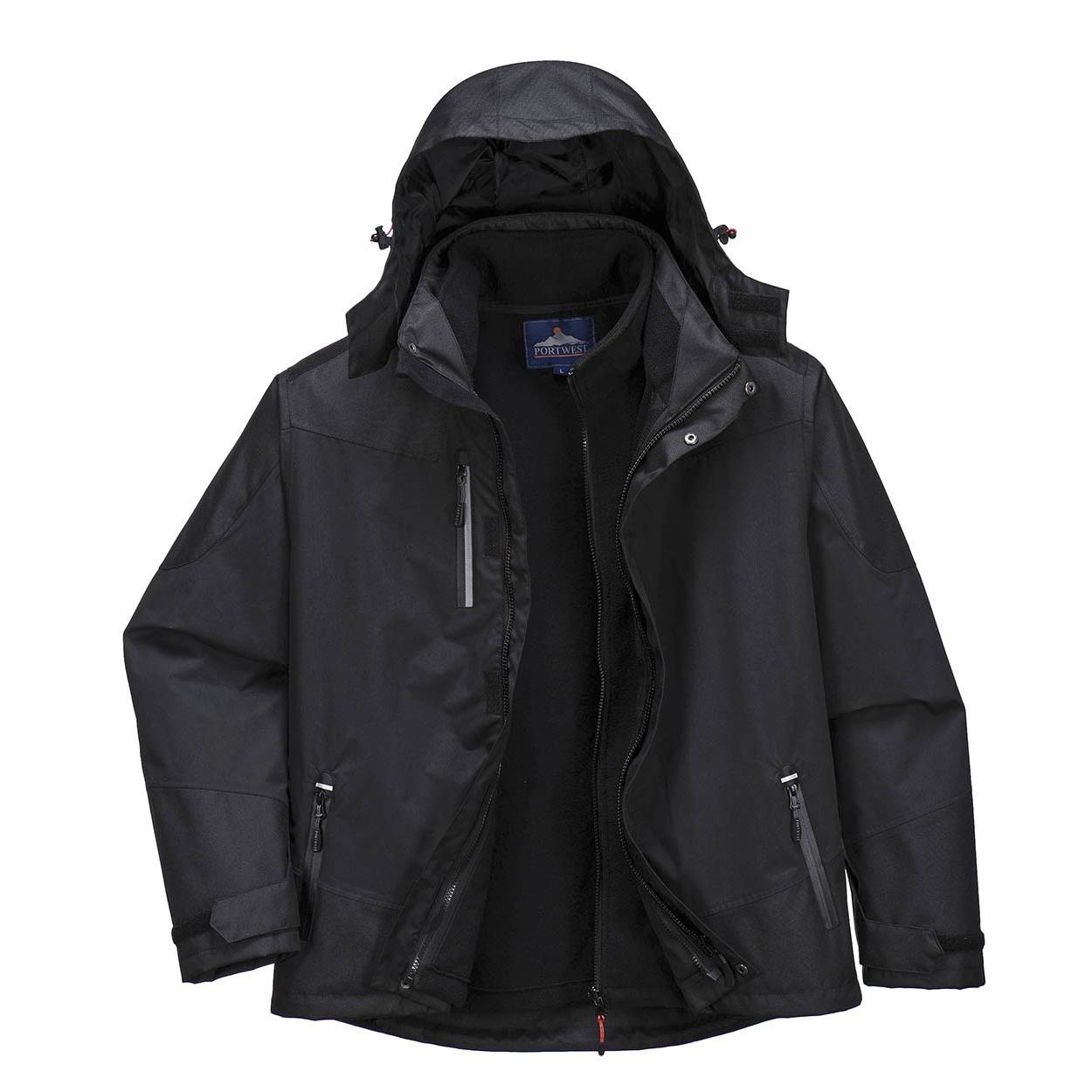 CHAQUETA AISLANTE 3 EN 1 S553 NEGRO S - KUR S553 S