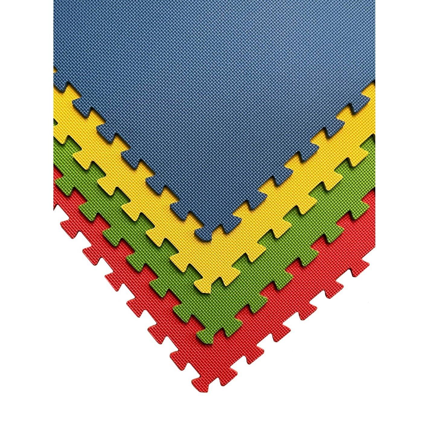 Esterilla Puzzle para Suelos de Gimnasio y Fitness | Colores | Protección de Goma Espuma, tatami puzzle Expandible 48 uds 60x60
