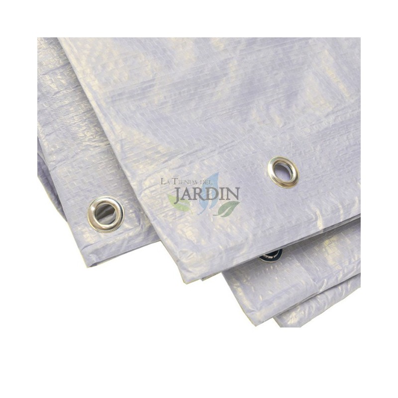 Suinga Toldo Reforzado blanco 4x6 m | 90 gr/m² | Ojales Metálicos | Impermeable y Resistente | Jardín, Camping y Protección Exterior