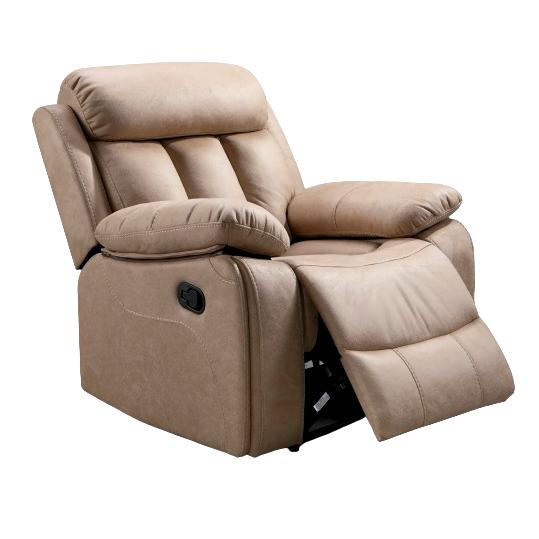 Sillón relax manual modelo Madrid. Tapizado en microfibra algodonada disponible en varios colores