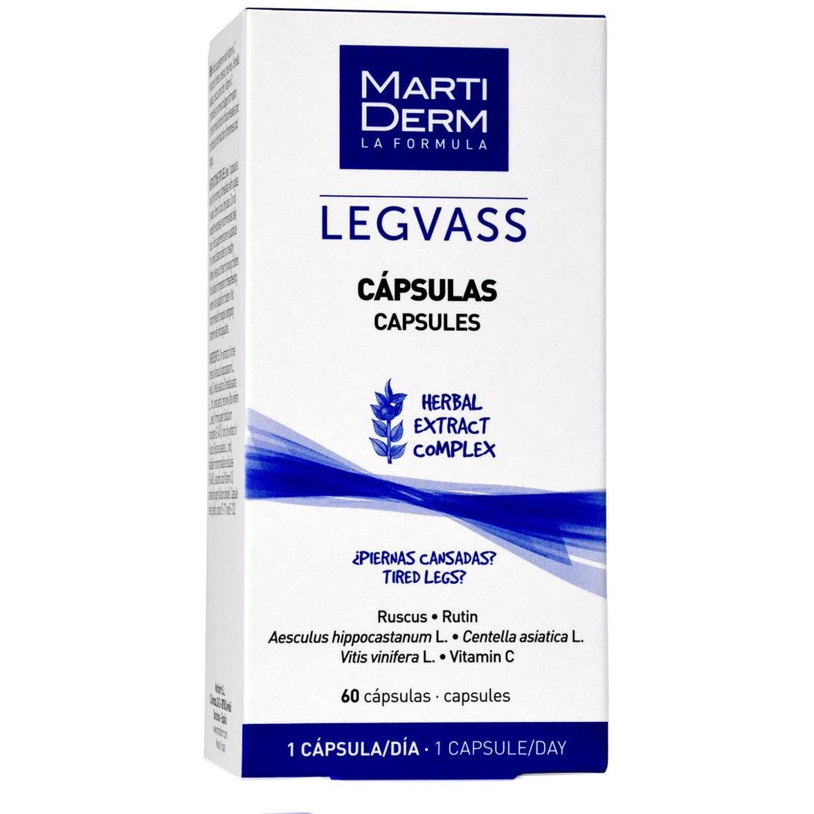 Martiderm Legvass Piernas Cansadas 60 Cápsulas