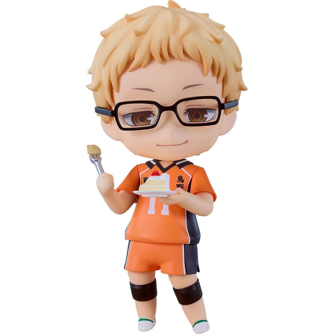 Haikyu!! figura nendoroid kei tsukishima: the new karasuno ver. 10 cm