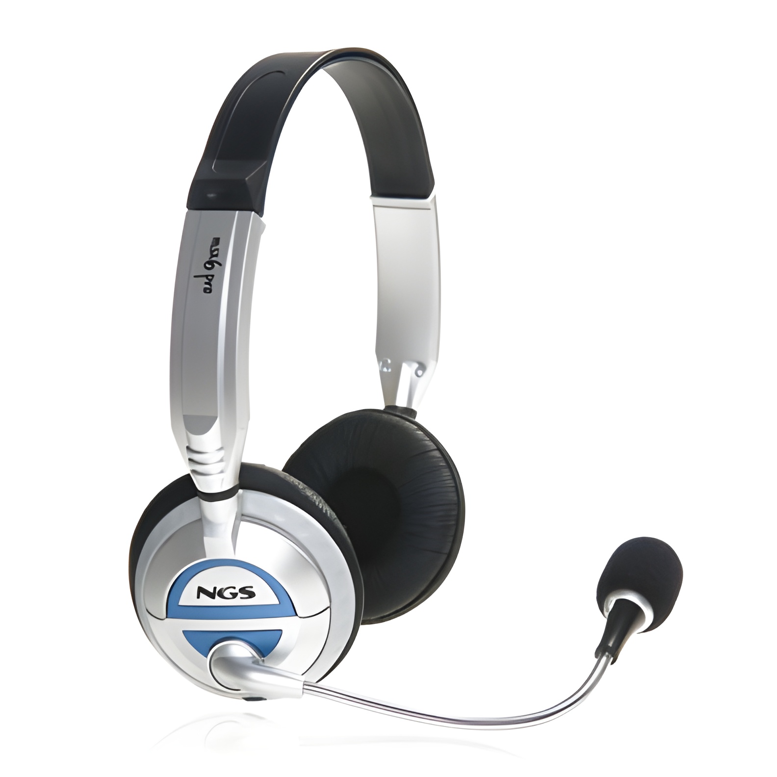 NGS Auriculares Gaming MSX6 Pro Plata Alta Calidad de Sonido